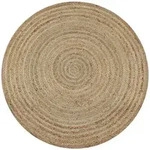 Teppich Jute Geflochten 150 Cm Rund - Vidaxl