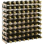 Weinregal F&uuml;r 72 Flaschen Massivholz Kiefer - Vidaxl