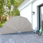 Vidaxl Collapsible Terrace Side Awning Cream 160 Cm