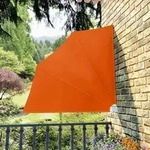 Faltbarer Balkonf&auml;cher Terracotta-rot 140&times;140 Cm Vidaxl