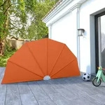 Faltbarer Terrassen-seitenf&auml;cher Terracotta-rot 160 Cm Vidaxl
