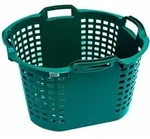 Dema - Universalkorb Kunststoffkorb W&auml;schekorb Kunststoff 50 Ltr. Gr&uuml;n Strandkorb