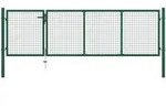 Vidaxl - Gartentor Stahl 350 X 100 Cm Gr&uuml;n