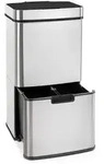 Klarstein - Touchless M&uuml;llsammler Sensor 72l 4 Beh&auml;lter Abs / Pp / Edelstahl