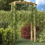 Vidaxl - Gartenbogen 150x60x210 Cm Holz Braun