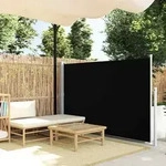 Ausziehbare Seitenmarkise 140x300 Cm Schwarz - Vidaxl