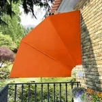 Faltbarer Balkonf&auml;cher Terracotta-rot 210&times;210 Cm Vidaxl