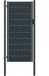 Zauntor Pvc Und Stahl 100x124 Cm Anthrazit Vidaxl