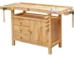 Holzmann - Hobelbank Wb138c Inkl. 4 Bankhaken Und Haltest&auml;be Hobelbank