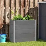 Garten-hochbeet Wpc 100 X 50 X 91 Cm Grau - Vidaxl