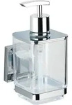 Vacuum-loc&reg; Seifenspender Quadro Edelstahl, Befestigen Ohne Bohren, Silber