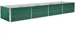 Garten-hochbeet Verzinkter Stahl 320x80x45 Cm Gr&uuml;n - Vidaxl