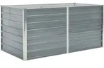 Hochbeet 160 X 80 X 77 Cm Verzinkter Stahl Grau Vidaxl