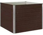 Hochbeet Braun 100 X 100 X 77 Cm Verzinkter Stahl Vidaxl