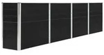 Hochbeet 320 X 40 X 77 Cm Verzinkter Stahl Anthrazit Vidaxl