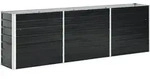 Garten-hochbeet Verzinkter Stahl 240 X 40 X 77 Cm Anthrazit - Vidaxl