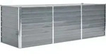 Garten-hochbeet Verzinkter Stahl 240x80x77 Cm Grau - Vidaxl