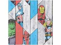 Comics - Papiertapete - Holz - Mehrfarbig - 10m x 52cm - Mehrfarbig - Marvel