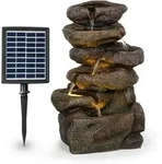 Blumfeldt Savona - Fontaine De Jardin D'Eau Solaire, 2,8 Watts, Autonomie 5h, Panneau