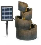 Mantua - Fontaine De Jardin D'Eau Solaire, 2,8 Watts, Autonomie 5h, Panneau Solaire