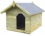 Hundeh&uuml;tte Mit Dach Impr&auml;gniertes Kiefernholz - Vidaxl