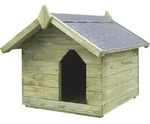 Hundeh&uuml;tte Mit Dach Impr&auml;gniertes Kiefernholz - Vidaxl