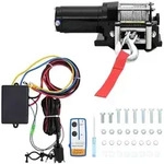 12 V Elektrische Seilwinde 1360kg + Montageplatte Fernbedienung - Vidaxl