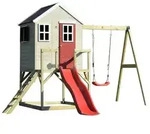 Wendi Toys - Kinderspielhaus, Stelzenhaus 'elefant' Mit Veranda, Schauckel Und