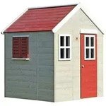 Wendi Toys - Kinderspielhaus 'gecko' Inkl. Fensterladen, Holz / Rot