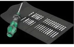 Wera - 826 T Kraftform Turbo 1/4' Bits-handhalter Wechselklingen Set 1, 18 Teilig