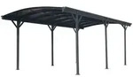 Metall Carport 'bergen' Mit Runddach Aus Almuinium, 505 X 300 X 220 Cm, Anthrazit, 15