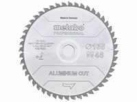 Metabo - Sägeblatt 'aluminium cut - professional', 165x1,6/1,2x20 Z48 fz/tz 5°neg