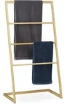 Handtuchhalter Stehend Aus Bambus, 4 Sprossen, F&uuml;r Handt&uuml;cher & Kleidungsst&uuml;cke,