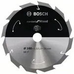 Bosch Akku-kreiss&auml;geblatt Standard For Wood, 160 X 1,5/1 X 20, 12 Z&auml;hne, Freiwinkel
