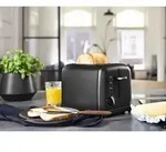 Toaster Edelstahl Black Steel - Aufw&auml;rm- Und Auftaufunktion, 950watt