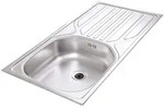 Respekta Einbausp&uuml;le Edelstahl 86,0 X 43,5 Cm Sp&uuml;le Sp&uuml;lbecken Edelstahlsp&uuml;le