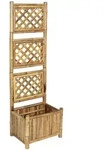 Pflanzenbeh&auml;lter Mit Spalier Bambus 40 Cm Vidaxl