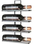 Dandibo - 2er Set Weinregal Metall Schwarz Wand 4-wine Erweiterbar Flaschenregal
