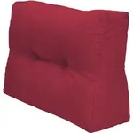 Palettenkissen Seitenkissen Eco Elements Rot, 60x40x20 Cm - Beautissu