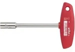 Wiha Steckschl&uuml;ssel Mit Quergriff Innenvierkant Glanzvernickelt 6 Mm (01005)