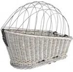 Trixie - Fahrradkorb Mit Gep&auml;cktr&auml;ger-gitter (weide/metall, 35 X 49 X 55 Cm),...