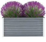 Garten-hochbeet Verzinkter Stahl 100x40x45 Cm Grau Vidaxl