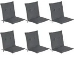 6er Set Beautissu Niederlehner Auflage Loft Nl 100x50x6cm Graphitgrau