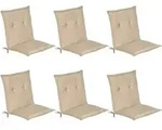 6er Set Beautissu Niederlehner Auflage Loft Nl 100x50x6cm Natur