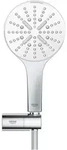 Grohe Rainshower Smartactive 130 Wandhalterset, Moon White/chrom, 3 Strahlarten,