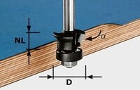 Fase-b&uuml;ndigfr&auml;ser Hw S8 D24/0&deg; +45&deg; &ndash; 491026 - Festool