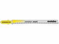 5 Stichsägeblätter 'precision wood' 91 2,2 mm, hcs (623834000) - Metabo