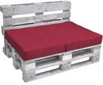 Palettenkissen Outdoor Sitzkissen Eco Elements, 120x80cm, Rot