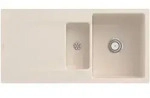 Vb Fl&auml;chenb&uuml;ndige Sp&uuml;le Siluet 60 R Flat 33371f 980x490mm Re-eckig Ivory Cplus