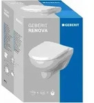 Renova Set Wand-wc Tiefsp&uuml;ler, Mit Wc-sitz Tiefe 54cm, Wei&szlig; - Geberit